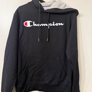 Champion Gray and Black Athletic Hoodie